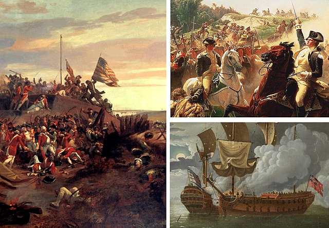 Intolerable Acts: Revolutionary War collage