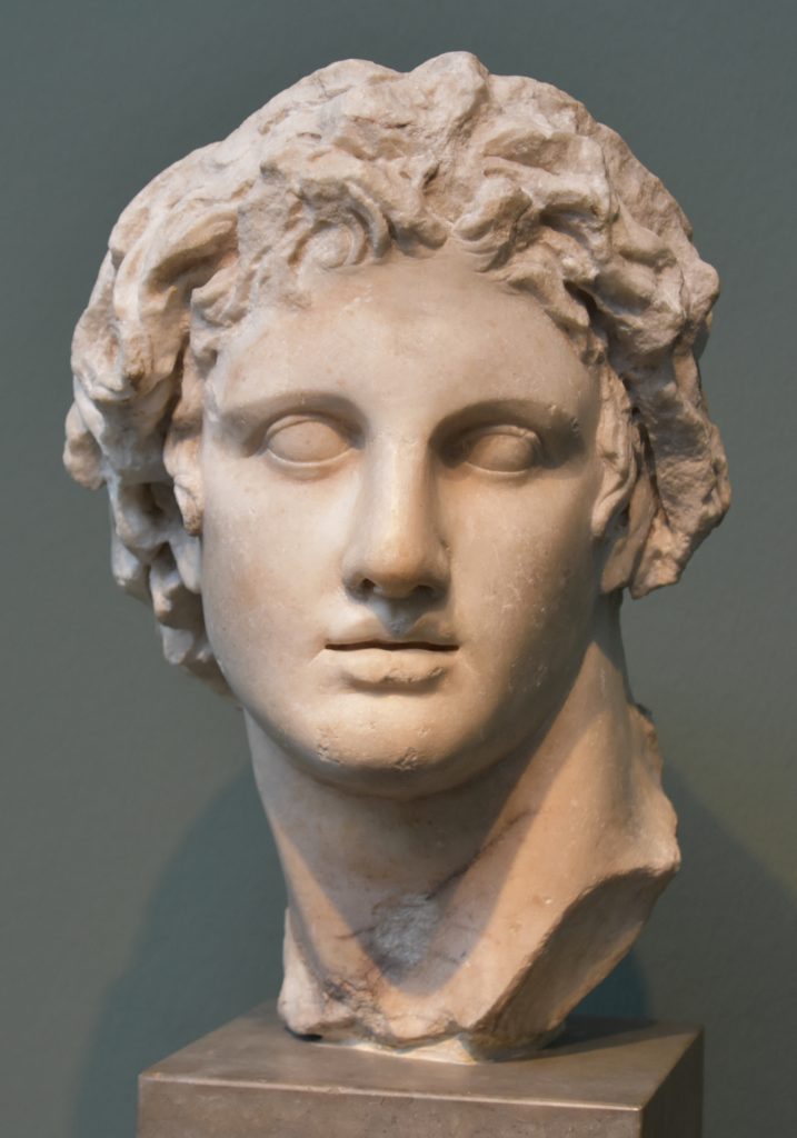 Ancient Greece: Bust of Alexander the Great which is located at the Acropolis museum in Athens.