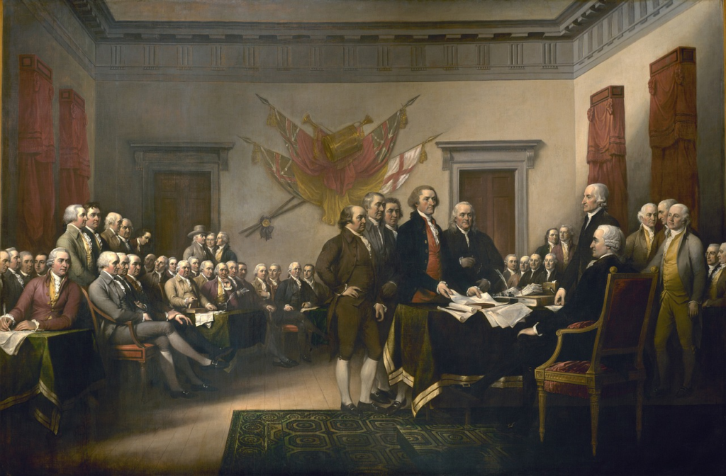 "Declaration of Independence" painting by John Trumbull.