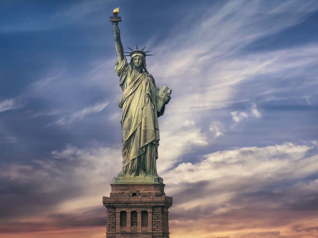 Statue of Liberty was a gift from France to the United States which commemorates the friendship of these two countries. 