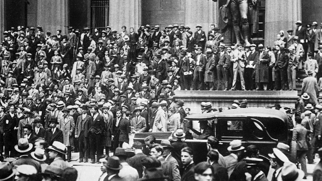 The Wall Street Crash of 1929.