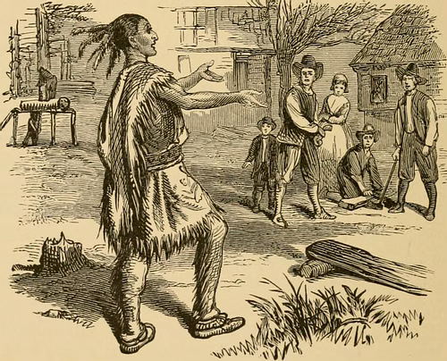 The first Thanksgiving of pilgrims