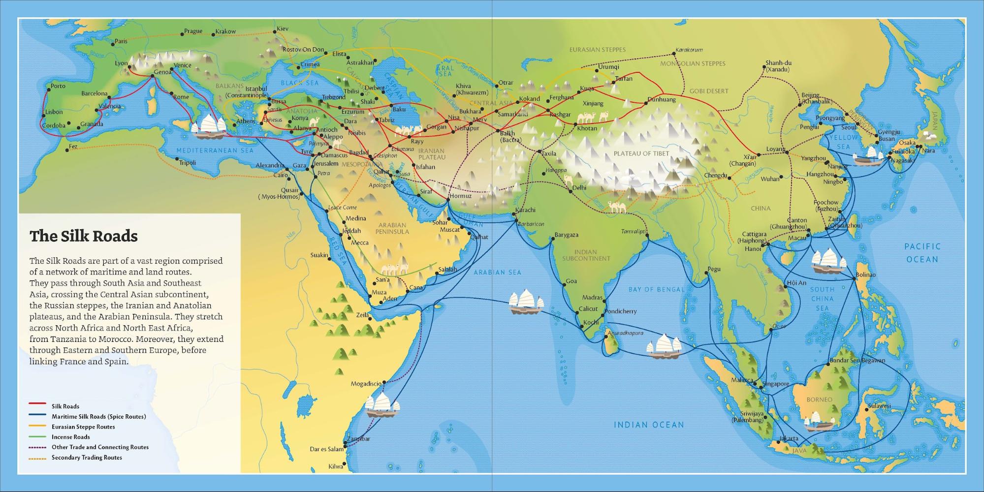 Marco Polo Silk Road Map