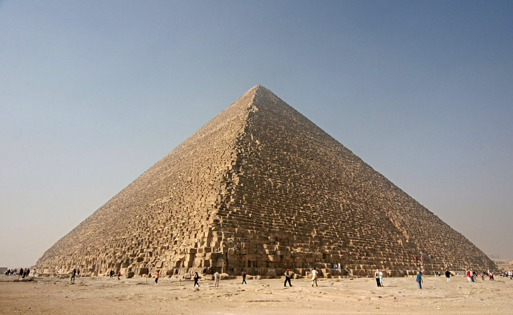 The Kheops Pyramid in Giza is probably the most iconic of ancient Egyptian architecture